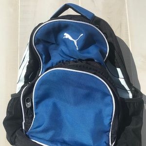 Puma Formation Soccer Ball Backpack Bag Royal Blue